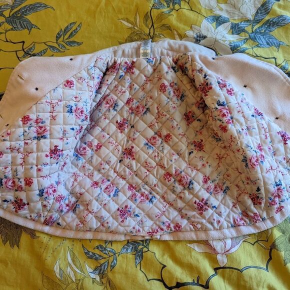 Little me pink pea coat with bow on back sz 24 months euc - Picture 5 of 5